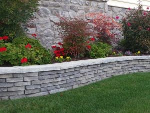 stone garden bed wall