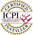 ICPI Certified Installer badge.