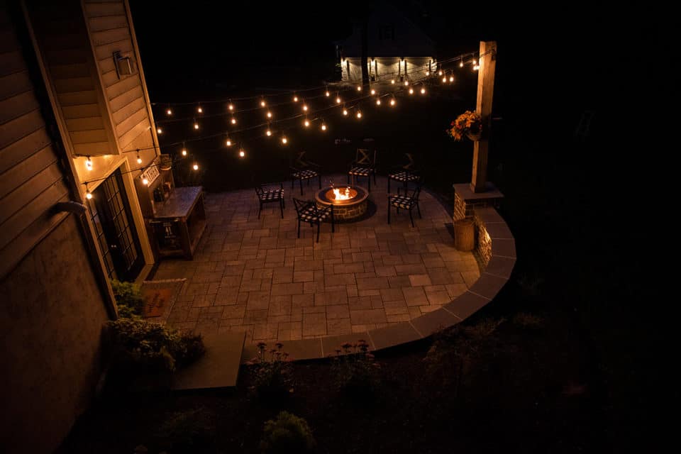 Landscape lighting.