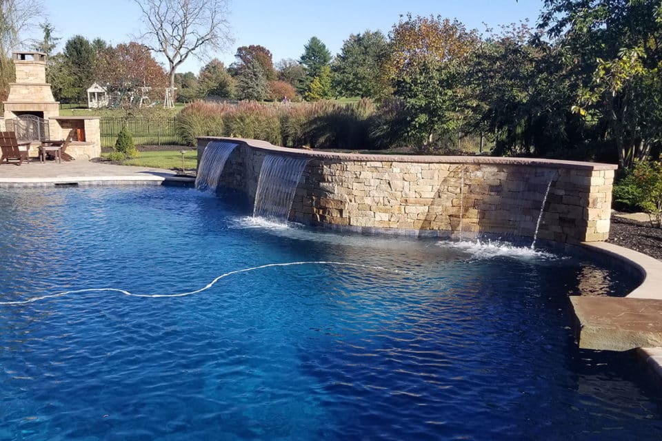 In ground swimming pool.