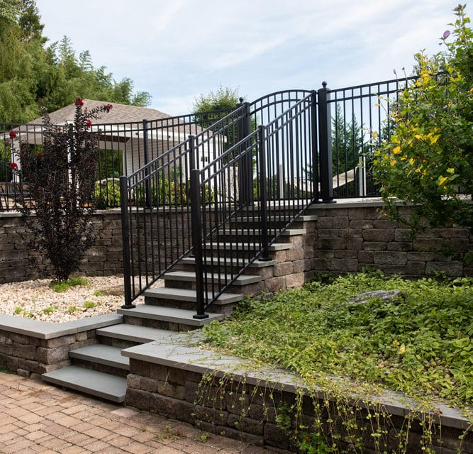 Stone steps.