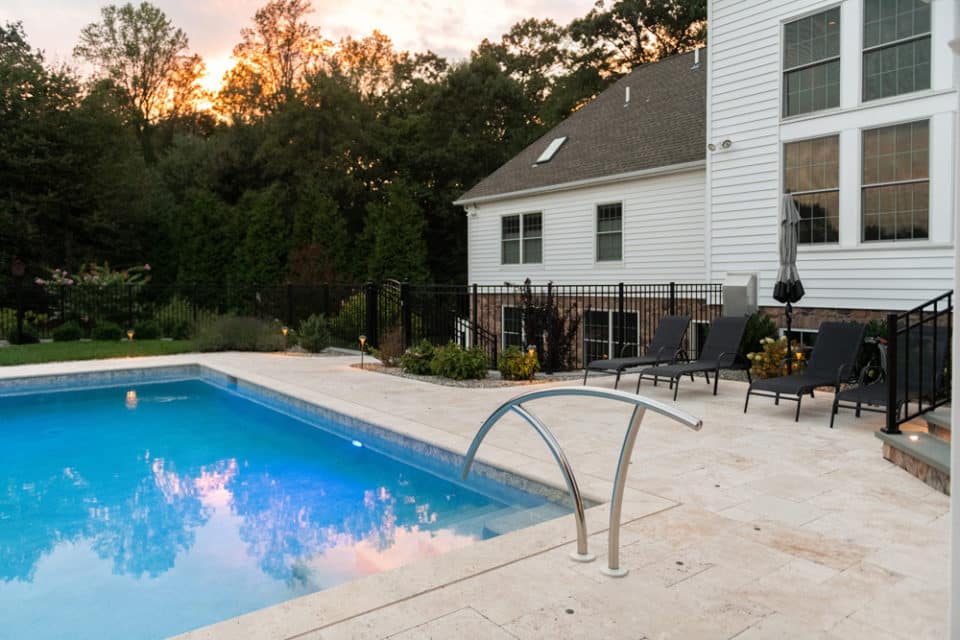 In ground swimming pool.