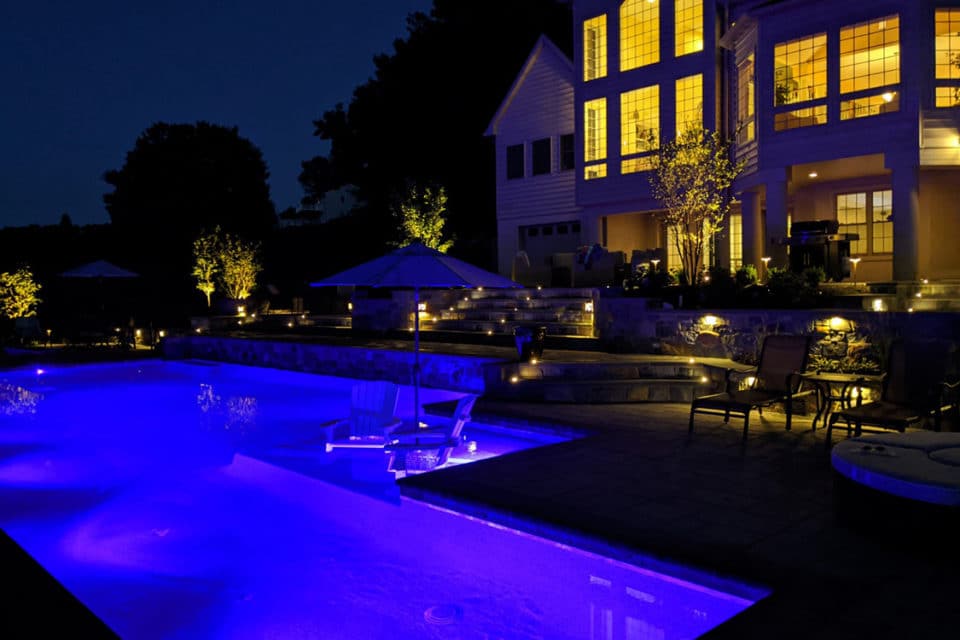 Landscape lighting.