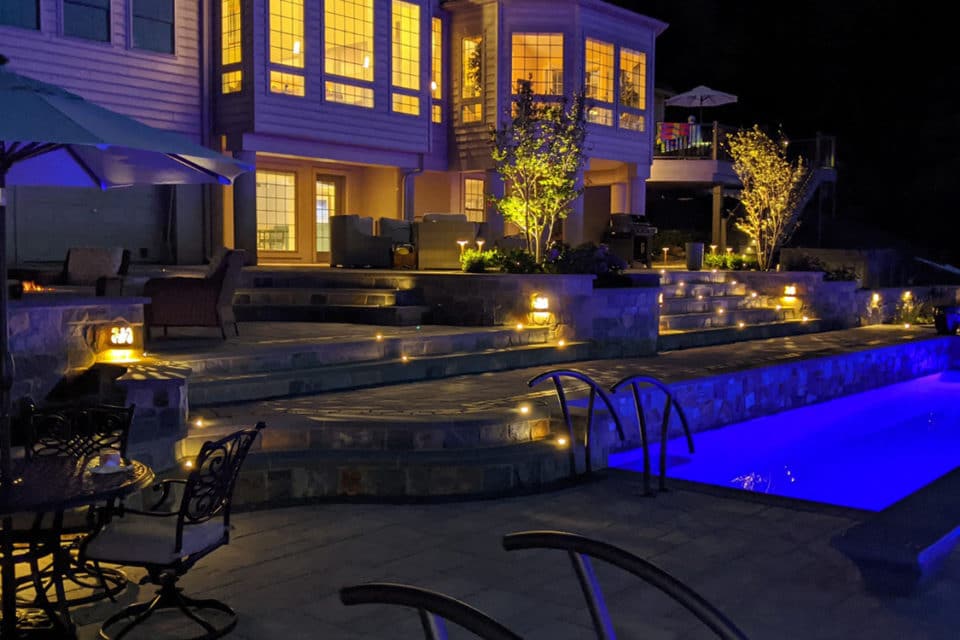 Landscape lighting.