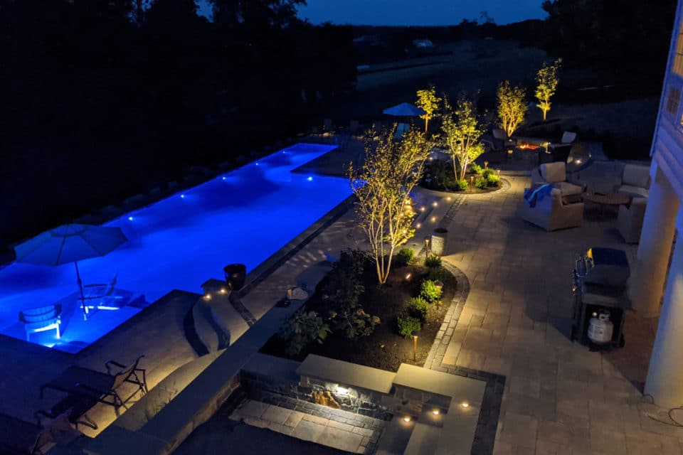 Landscape lighting.